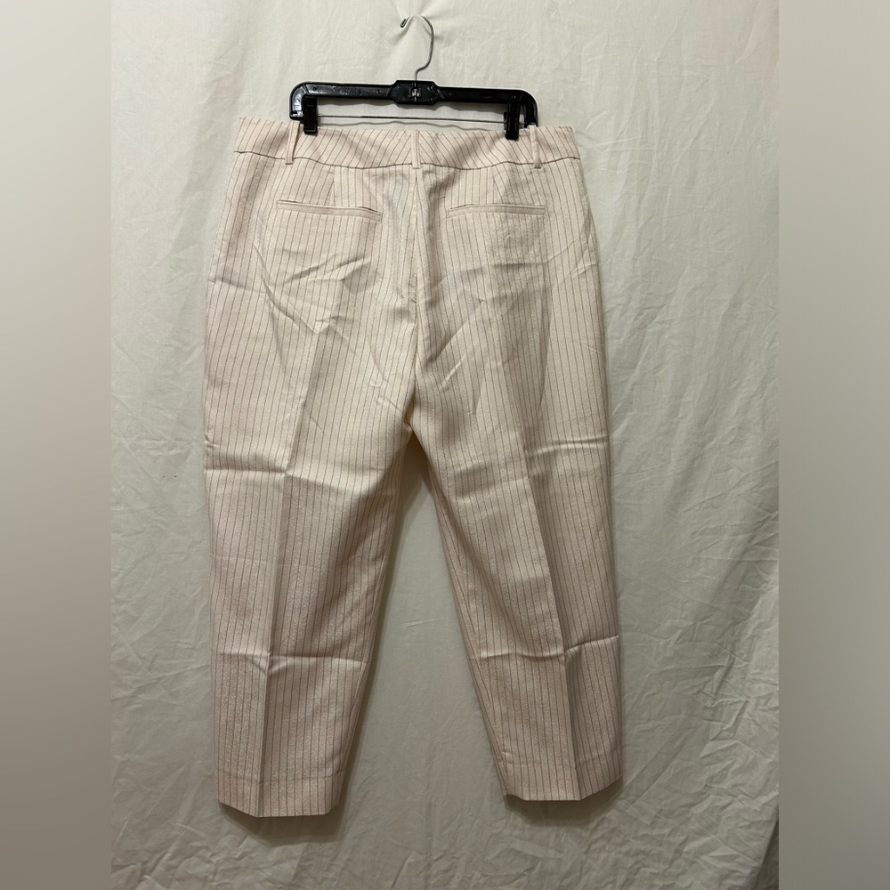NWT Reiss Off-White Pinstripe Dress Pants - Picture 2 of 6